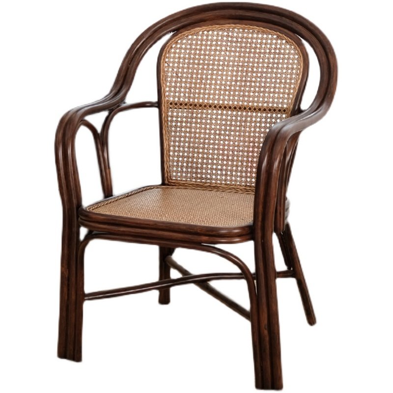 藤椅天然真藤单人家用滕靠椅藤圈椅小藤椅子靠背椅实木藤条椅舒适,淘宝优惠券,粉丝福利购,淘宝优惠卷