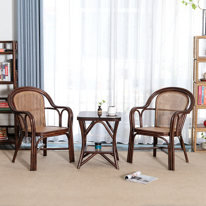 藤椅天然真藤单人家用滕靠椅藤圈椅小藤椅子靠背椅实木藤条椅舒适,淘宝优惠券,粉丝福利购,淘宝优惠卷