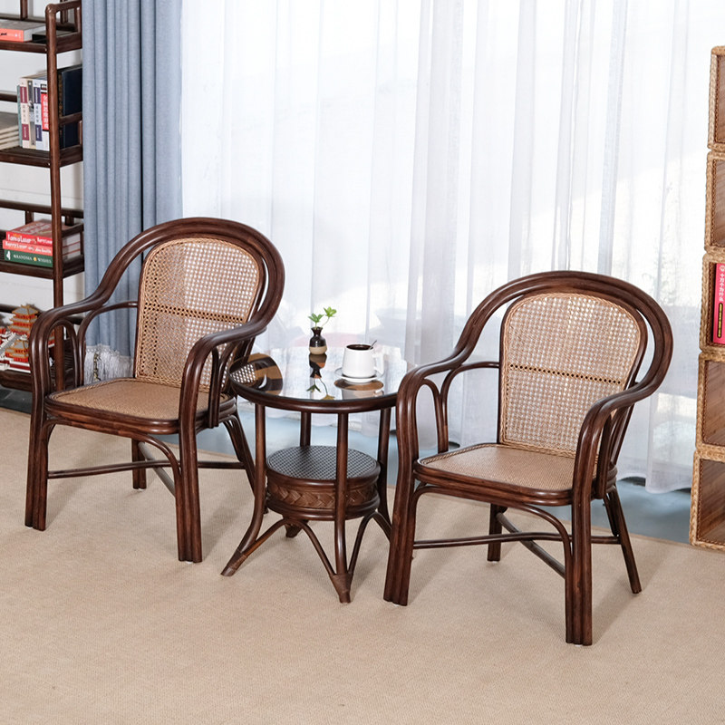 藤椅天然真藤单人家用滕靠椅藤圈椅小藤椅子靠背椅实木藤条椅舒适,淘宝优惠券,粉丝福利购,淘宝优惠卷