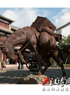 民俗雕塑吹糖人雕塑玻璃钢雕塑制作商业街摆放步行街古街城市雕塑
