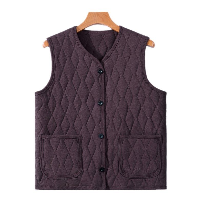 中老年爸爸冬装夹棉马甲男大码保暖坎肩马夹无袖外套加厚内穿棉服,淘宝优惠券,粉丝福利购,淘宝优惠卷