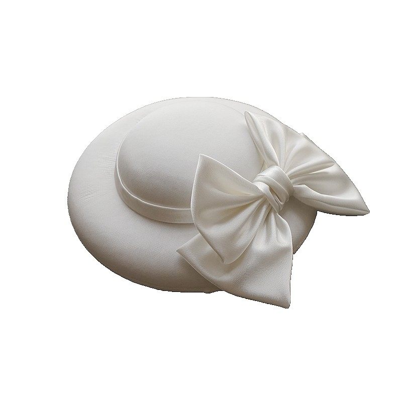 法式白色复古赫本风缎面礼帽女晚宴英伦夜上海旗袍礼服帽子头饰秋,淘宝优惠券,粉丝福利购,淘宝优惠卷