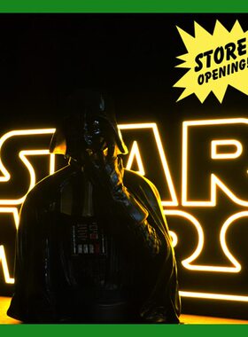 树脂带摆件黑武士美国实心回