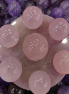 粉晶七星阵摆件旺姻缘催桃花月老红线找对象桃花位红鸾星动红娘中