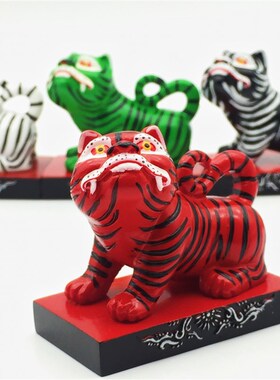 【闽南朝天宫心默园文创】虎爷将军金木水火土色五色俱全