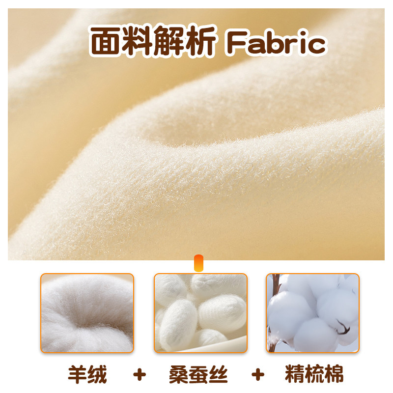 内蒙山羊绒内衣套装女衫桑蚕丝保暖圆领薄款紧修身打底秋衣秋裤冬,淘宝优惠券,粉丝福利购,淘宝优惠卷