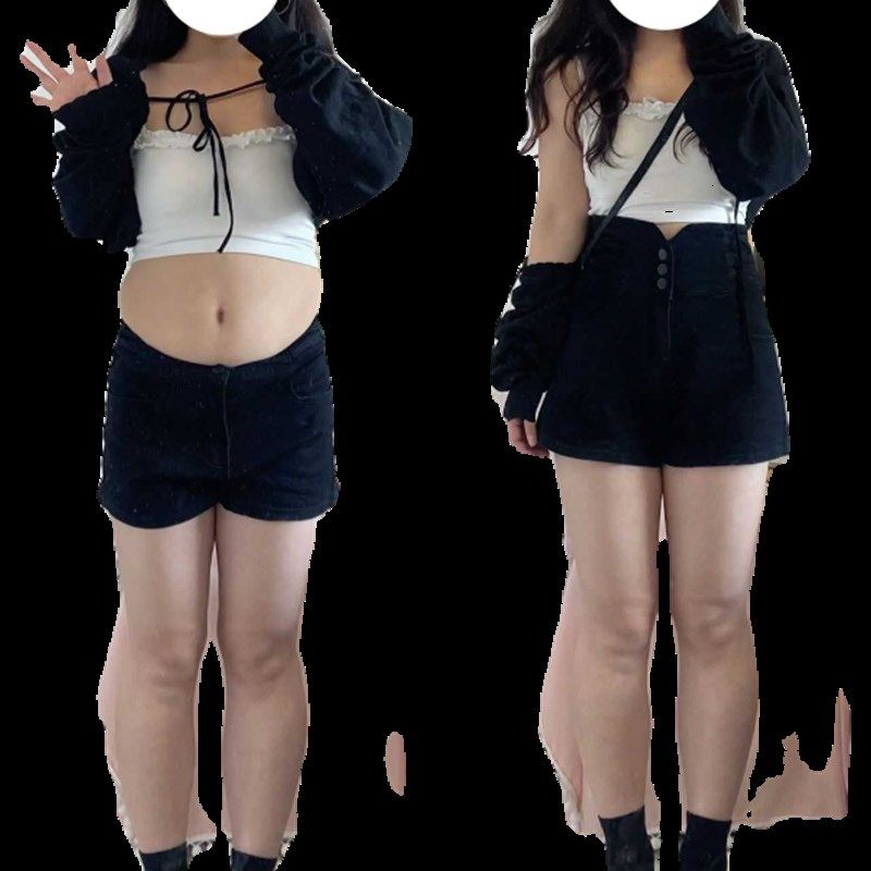 夏季新款2-300斤加肥加大胖mm大码牛仔短裤女梨型身材遮肉a字短裤,淘宝优惠券,粉丝福利购,淘宝优惠卷