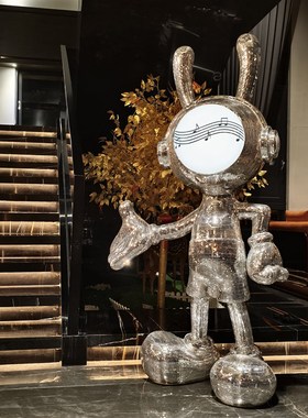 迎宾兔落地大摆件公司酒店开业朋友开店别墅大厅送礼摆件