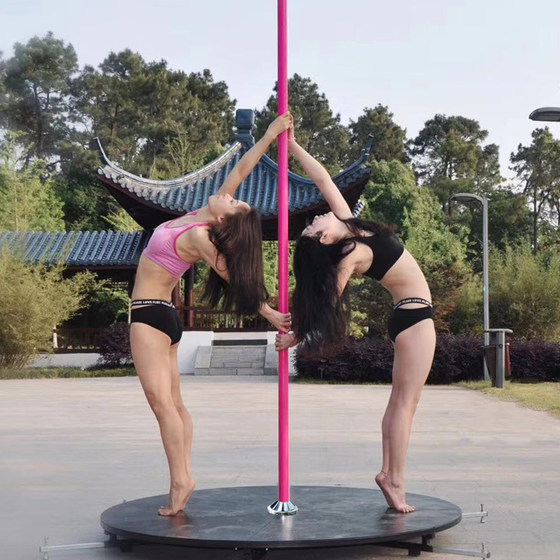 Pole dance mobile performance stage Outdoor indoor training dance pole Rotating fixed dual-purpose outdoor stage