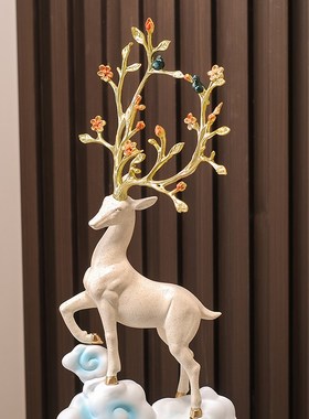 玄关入户落地一路高升摆件吉祥家居工艺品电视柜酒柜开业乔迁大吉