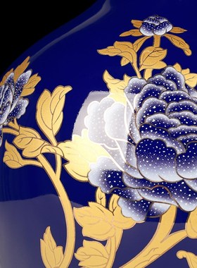 景德镇陶瓷器新中式花瓶工艺品客厅摆件家居玄关博古架装饰品瓷瓶