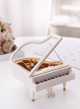 欧式钢琴音乐盒八音盒摆件送儿童朋友女同学生日闺蜜情人节小礼物