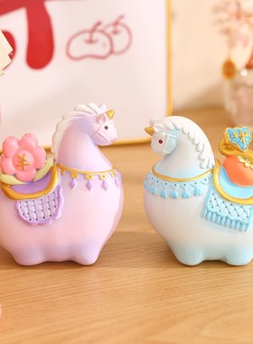 新国风创意小马装饰品摆件家居客厅电视柜玄关办公室卧室乔迁礼物