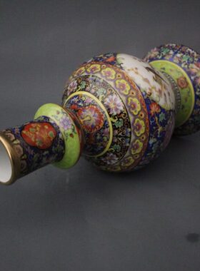 景德镇仿古陶瓷珐琅彩花瓶家居装饰展柜摆件收藏做旧