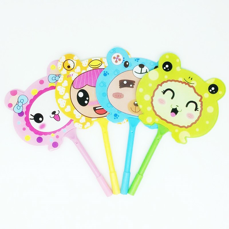 创意地推文具可爱卡通扇子笔定制logo二维码广告宣传W小礼品圆珠 - 图2