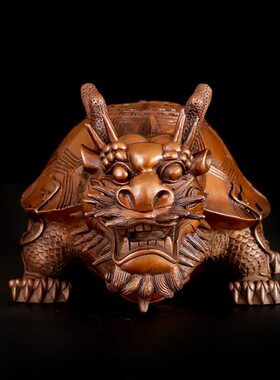 铜魂 家居摆件龙头龟匠泽工艺礼品大号装饰纯铜客厅办公室祝寿