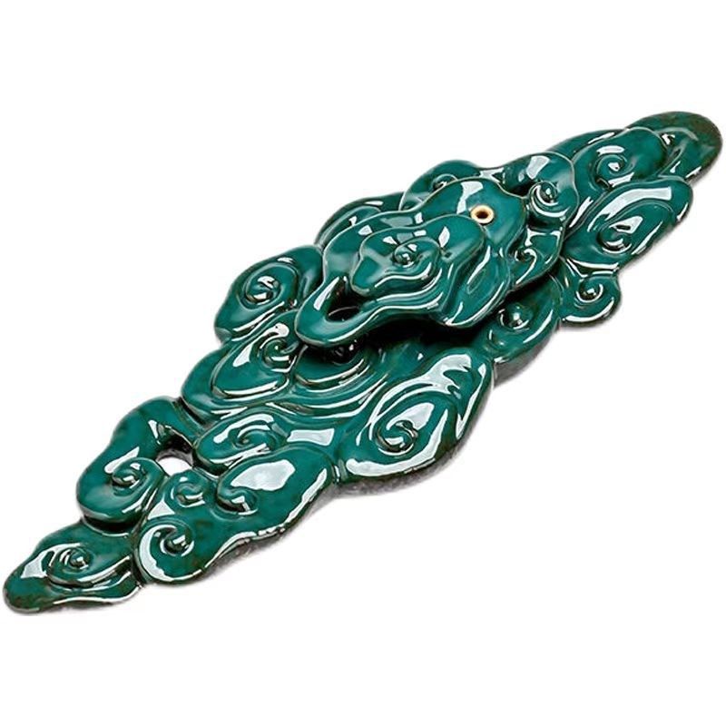 陶瓷香插祥云线香炉家用室内香托书房客厅卧室超香持久性香座摆件,淘宝优惠券,粉丝福利购,淘宝优惠卷