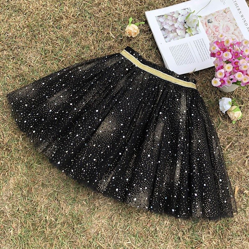 女童半身裙2024夏款洋气闪闪百褶裙女宝蓬蓬裙夏装儿童网纱短裙子,淘宝优惠券,粉丝福利购,淘宝优惠卷