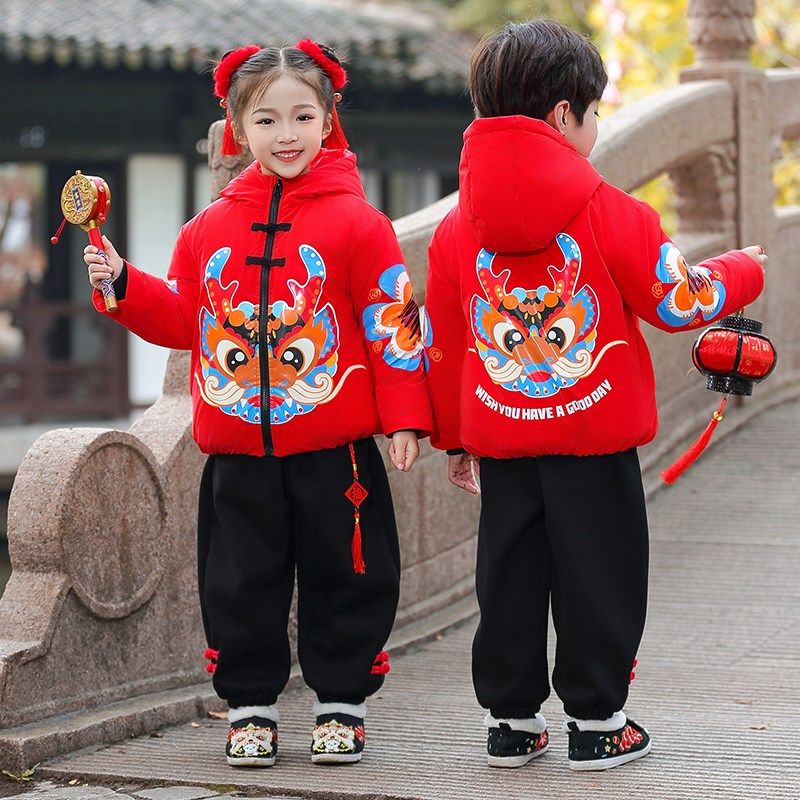 男童棉服加绒外套拜年服冬季儿童新中式汉服棉衣宝宝唐装过年衣服,淘宝优惠券,粉丝福利购,淘宝优惠卷