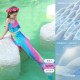 ຊຸດລອຍນໍ້າເດັກນ້ອຍ Mermaid Tail ສາວນ້ອຍ Split Spa Clothes Girls Baby Princess Dress 2026 Swimwear