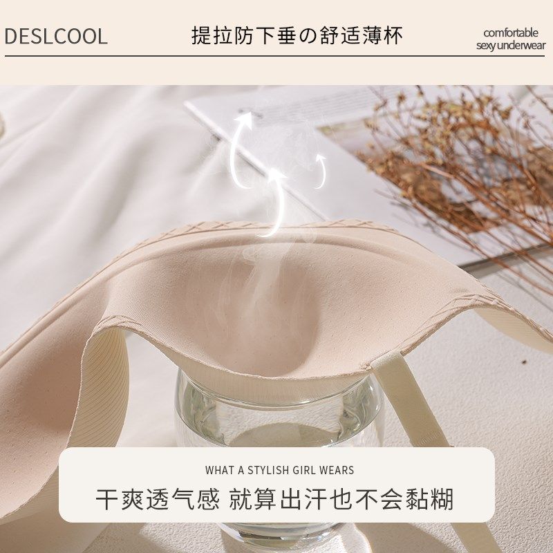 无痕内衣女小胸聚拢显大防下垂夏季防走光抹胸薄款美背少女文胸罩,淘宝优惠券,粉丝福利购,淘宝优惠卷