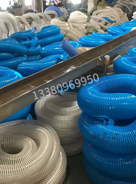 PVC软管波纹管伸缩风管木工管吸尘管除尘管塑料管塑筋管 胶管排料