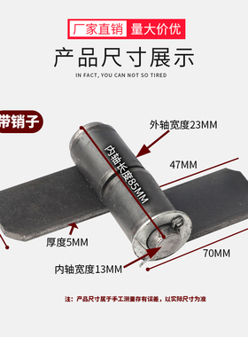 可拆卸带销子高栏合页货车配件仓栏车转轴车厢栏板工业铁铰链门铰