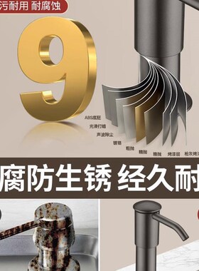洗洁精水槽按压器神器厨房用皂液延长器菜盆洗碗池洗涤剂瓶压取器