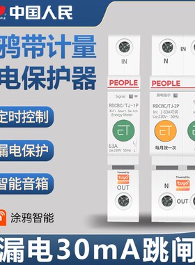 人民电器涂鸦WiFi计量漏电保护器手机远程控制定时智能空气开关