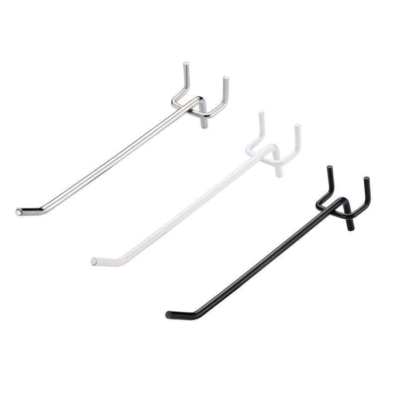 Perforated plate shelves black and white hooks perforated plate supermarket shelves hooks jewelry hooks convenient store product hooks