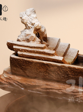 古法陶瓷养鱼缸 半手工流水造景 落地式N大水缸 玄关庭院造景