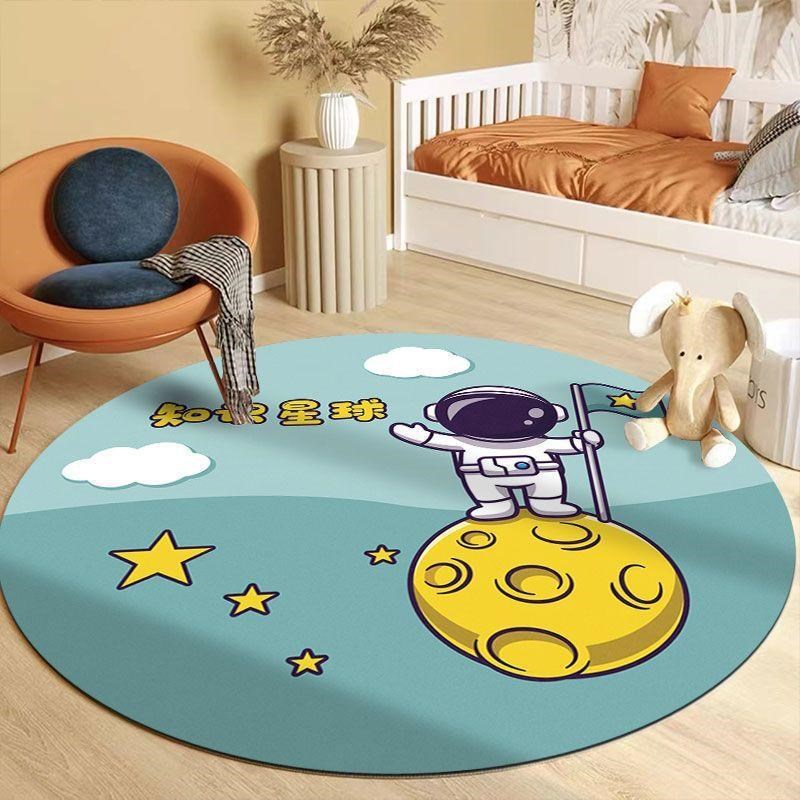 Round non-slip floor mat computer swivel chair bedroom children's room foot mat study chair mat desk carpet
