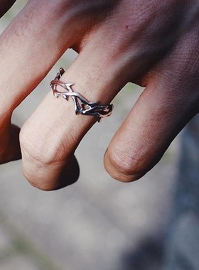 【灵魂碰撞】复古约o束环男士新潮个性开环时尚嘻哈风格单身男士