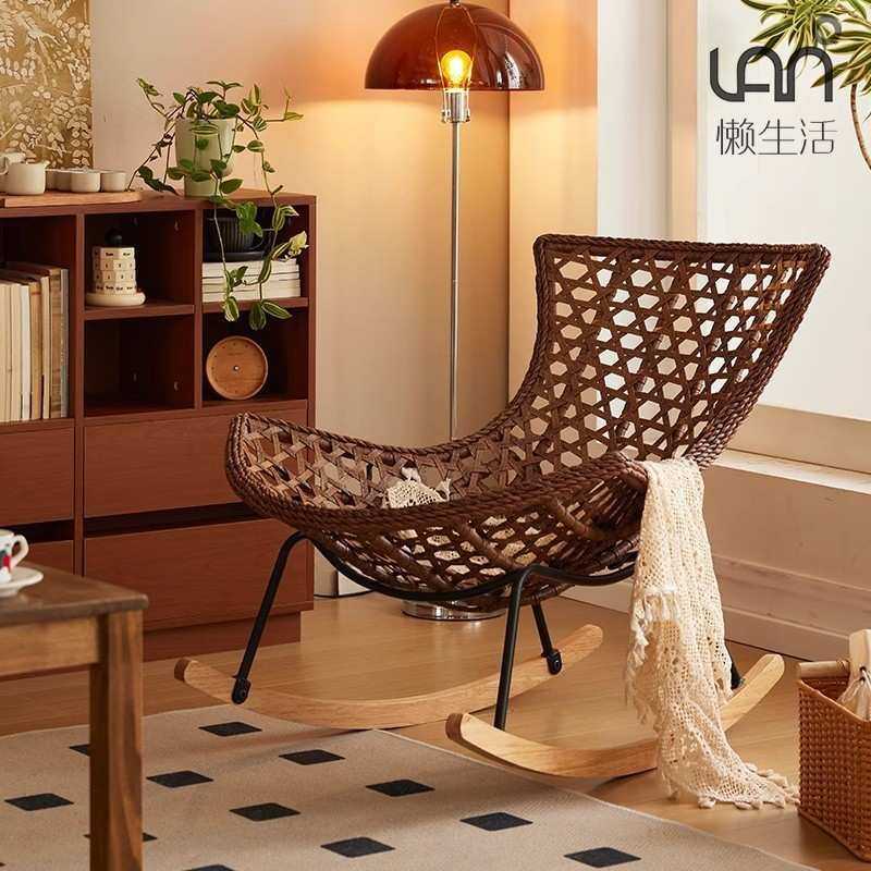 美式藤编龙虾椅户外休闲单人躺椅网红爆款阳台藤椅新款,淘宝优惠券,粉丝福利购,淘宝优惠卷