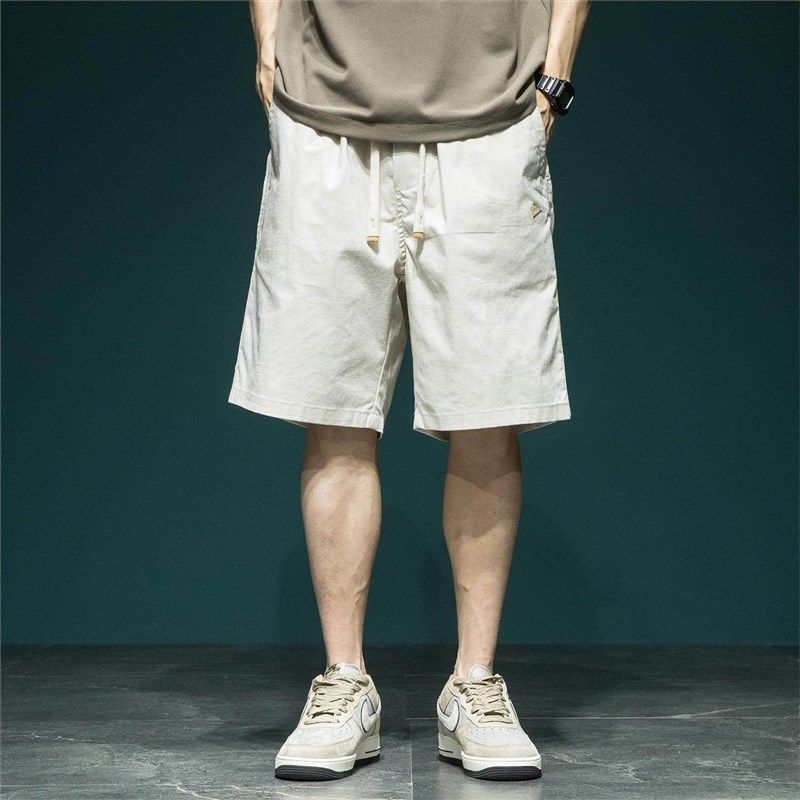日系慵懒风宽松短裤男士夏季新款户外百搭加大运动简约休闲五分裤,淘宝优惠券,粉丝福利购,淘宝优惠卷
