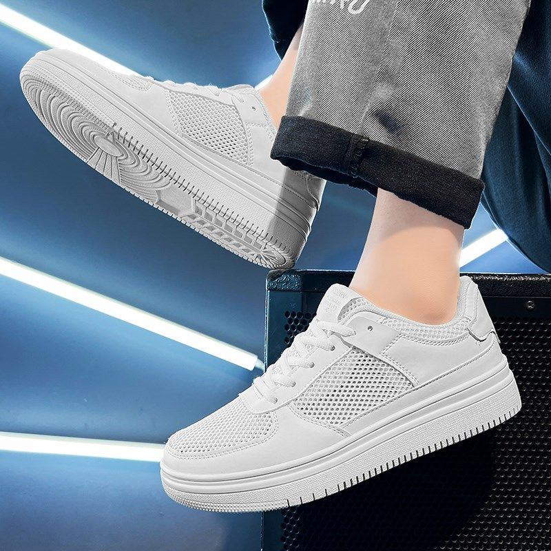 男鞋夏季透气镂空47大码45网面白色运动休闲网鞋46学生小白板鞋潮,淘宝优惠券,粉丝福利购,淘宝优惠卷