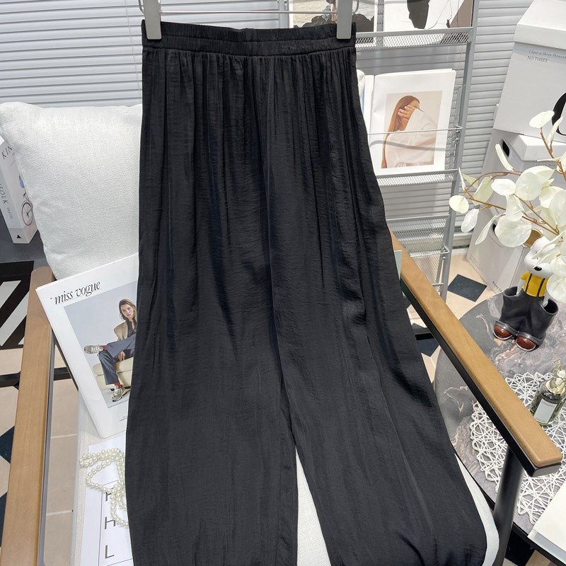 胡子叔大码夏季薄款裤子女胖mm松紧腰宽松束脚休闲洋气防晒灯笼裤,淘宝优惠券,粉丝福利购,淘宝优惠卷
