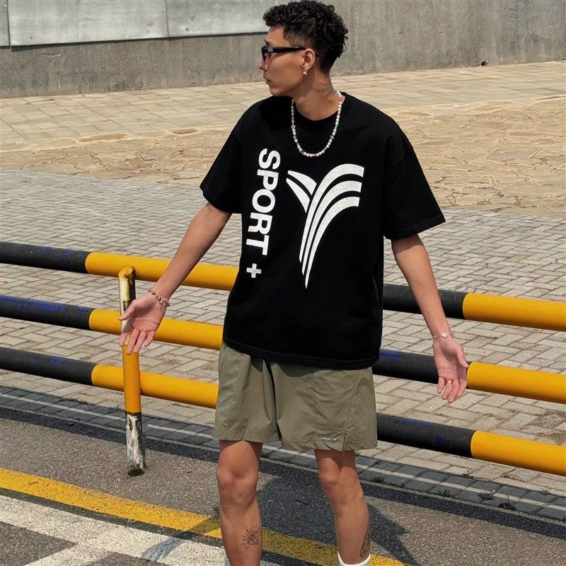 美式轻薄纯色运动五分裤男女夏季潮牌休闲宽松百搭速干沙滩裤短裤,淘宝优惠券,粉丝福利购,淘宝优惠卷