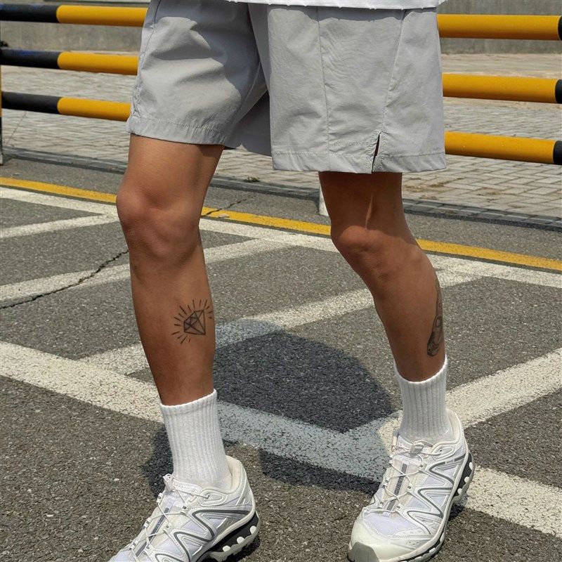 美式轻薄纯色运动五分裤男女夏季潮牌休闲宽松百搭速干沙滩裤短裤,淘宝优惠券,粉丝福利购,淘宝优惠卷