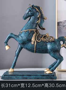 装饰品摆件马酒柜玄关客q厅创意招财办公室桌面中式工艺家居小摆