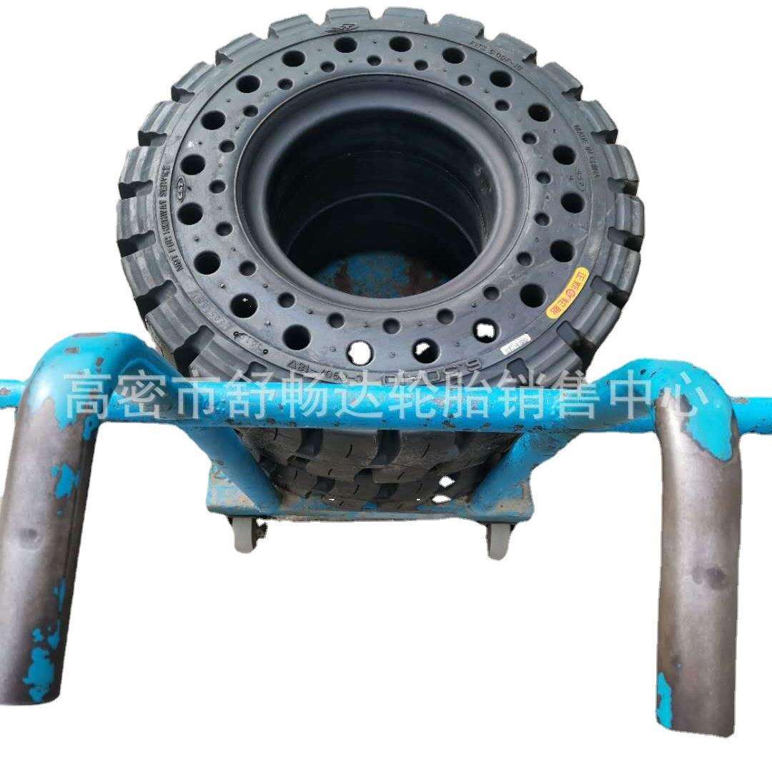 销售650-10正新实心轮胎带孔6.50-10充气28X9-15实心充气可带钢圈 - 图3