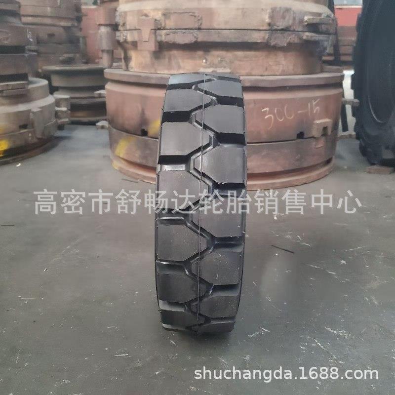 销售650-10正新实心轮胎带孔6.50-10充气28X9-15实心充气可带钢圈 - 图2