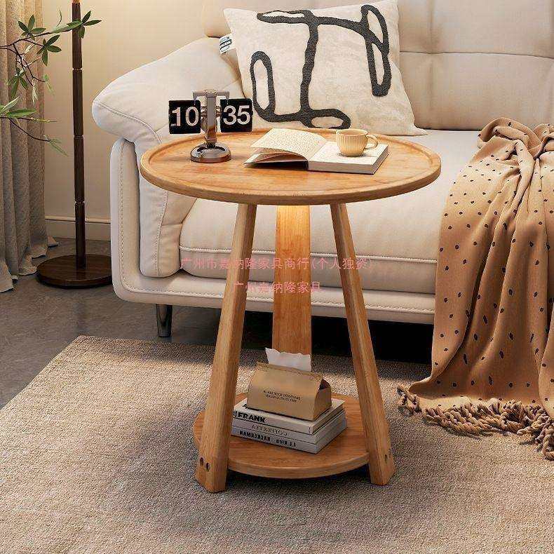 沙发边几边桌实木小圆桌简约可移动小茶几客厅阳台小茶桌床头方几,淘宝优惠券,粉丝福利购,淘宝优惠卷