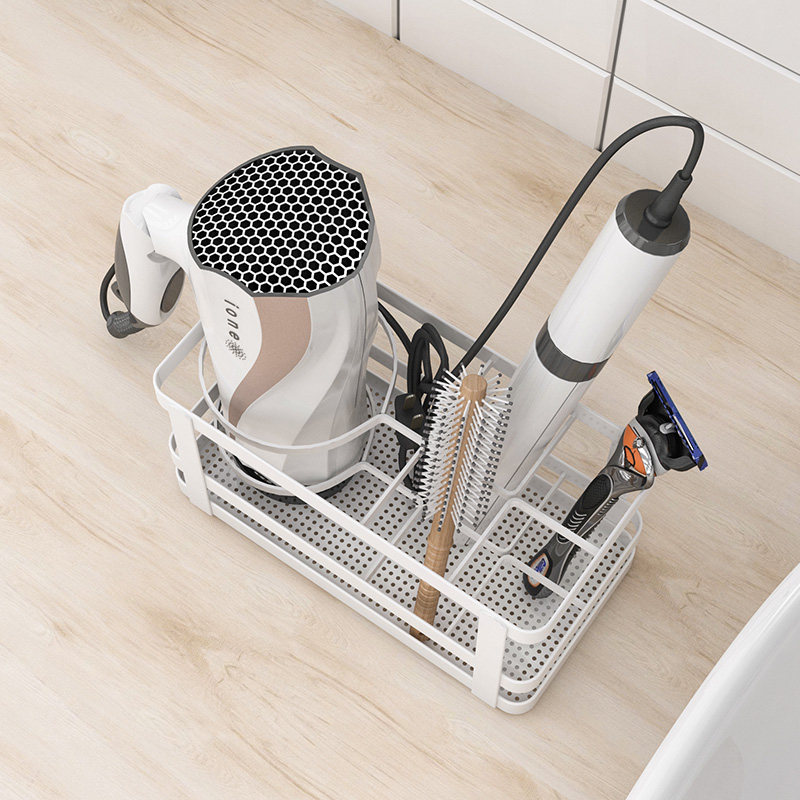 吹风机置物架免打孔桌面牙刷一体式收纳层架洗漱台分类放电吹风机,淘宝优惠券,粉丝福利购,淘宝优惠卷