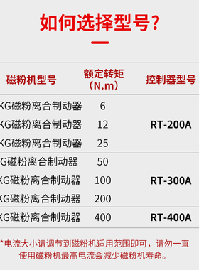磁粉张力控制器RT-200A磁粉制动离合器手动数显张力控制器KTC800A