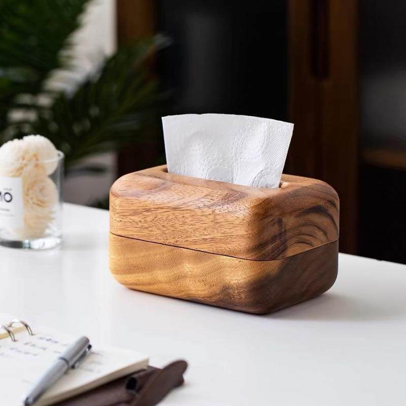 ∝胡桃木实木简约纸盒中式客厅家用整木纸巾盒18.5-13.5-9,淘宝优惠券,粉丝福利购,淘宝优惠卷