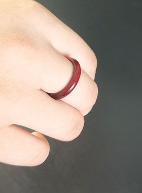 黑檀木戒a指原创手工指细尾戒指环情侣男女对戒细款不送可退换