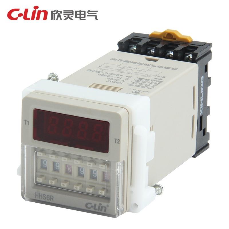 欣灵HHS6R数显时间继电器循环延时双设定替代DH48S-S JSS48A-S - 图0