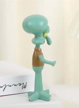 章鱼哥笔托 桌面高颜值创意收纳笔架 生日礼物桌面卡通摆件置物架