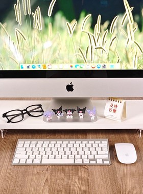 可爱库洛米办公室桌面装饰摆件工位电脑屏幕解压玩偶电视机小饰品